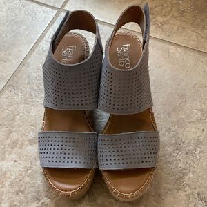 Franco Sarto Leather Espadrille, size 8.5